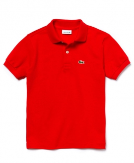 Polo Niño LACOSTE Pique Rojo