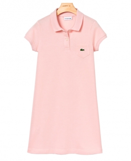 Vestido Niña LACOSTE Pique Rosa