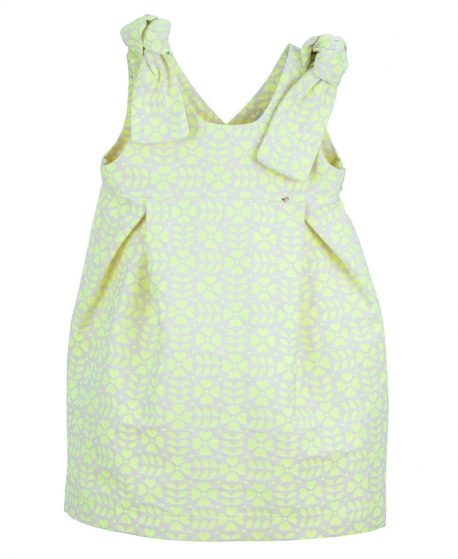 Vestido Niña CASILDA Y JIMENA Amarillo Flúor