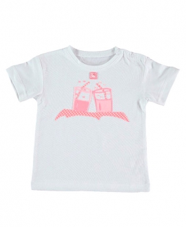 Camiseta Niño AL AGUA PATOS Vichy Coral