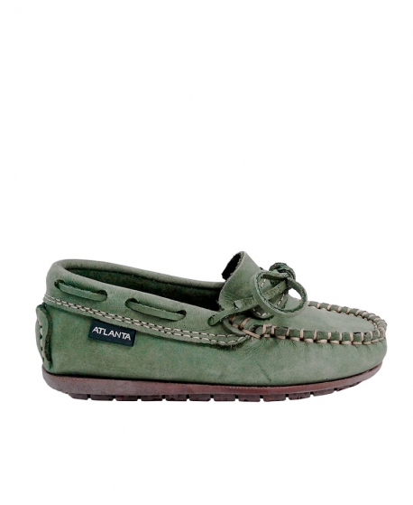 Mocasín Niño ATLANTA Verde Piel