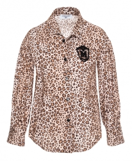 Camisa Niña MONNALISA Estampado Leopardo