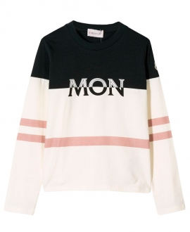 Camiseta Niña MONCLER Franjas Rosa