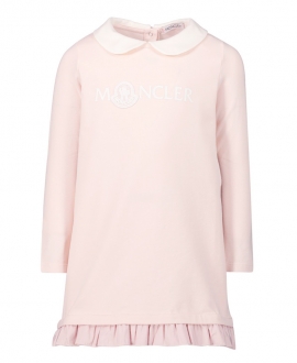 Vestido Bebe Niña MONCLER Rosa Logo Bordado