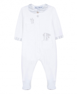 Pijama Bebé TARINE ET CHOCOLAT Terciopelo Gris Conejito