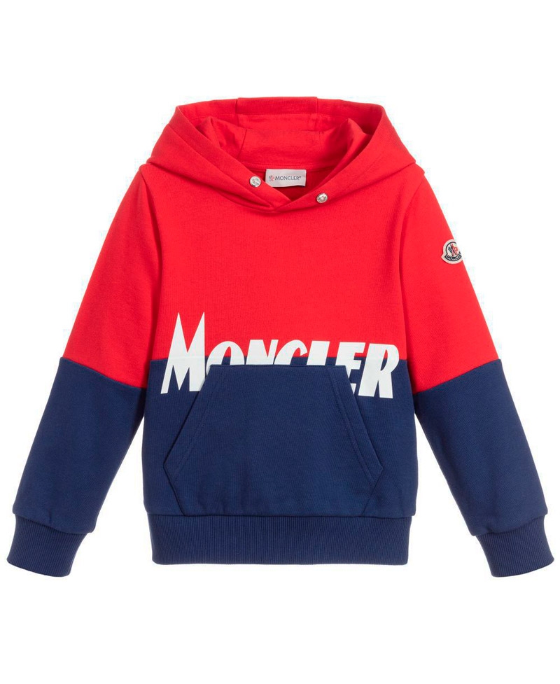 Sudadera Niño MONCLER Rojo y Azul - Ro Infantil