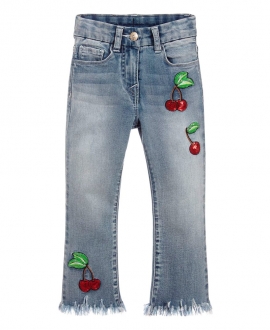 Pantalón Vaquero Niña MONNALISA Cerezas