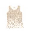 Camiseta Miss Grant Niña Crudo Detalles Dorados