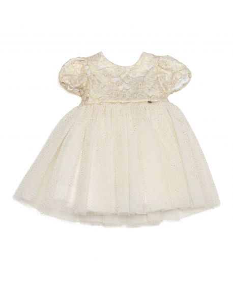 Vestido Microbe Niña Oro