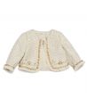 Chaqueta Microbe Niña Modelo Chanel Crudo