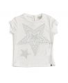 Camiseta Microbe Niña Estrellas Plata