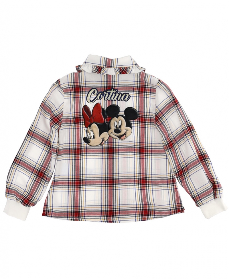 Camisa Niña MONNALISA Cuadros & Minnie - Ro Infantil