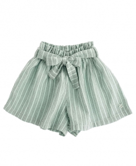 Short Niña TOCOTO VINTAGE Verde Rayas