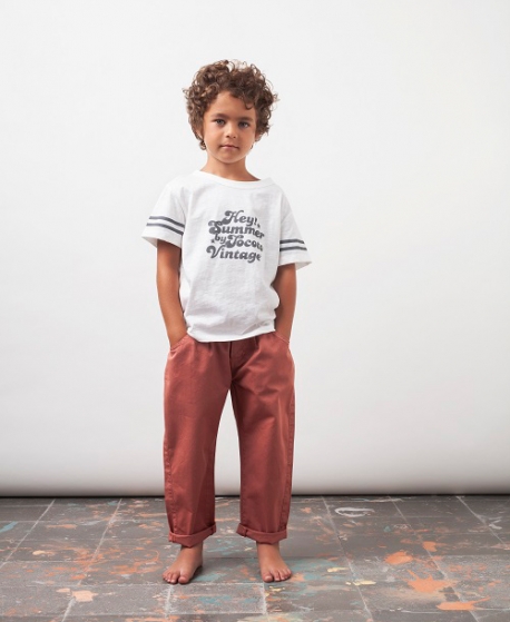 Camiseta Niño TOCOTO VINTAGE 'Hey Summer' Crudo