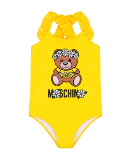 Bañador Niña MOSCHINO Daisy Teddy Bear Amarillo