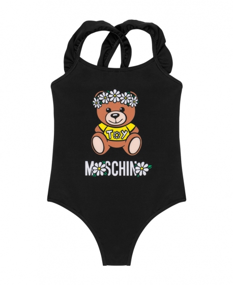 Bañador Niña MOSCHINO Daisy Teddy Bear Negro