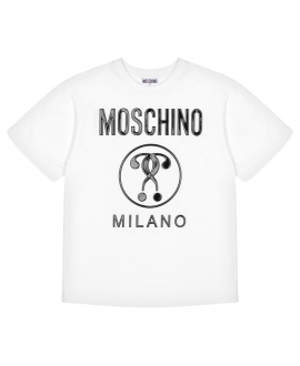 Camiseta MOSCHINO Blanca Interrogantes