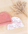 Gorro Bebe TARTINE ET CHOCOLAT Terciopelo Rosa Toile de Jouy