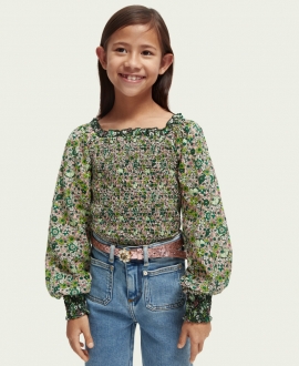 Top Niña SCOTCH & SODA Fruncido Estampado