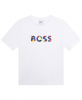 Camiseta Niño BOSS Logo Colores