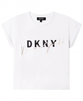 Camiseta Niña DKNY Blanca Logo