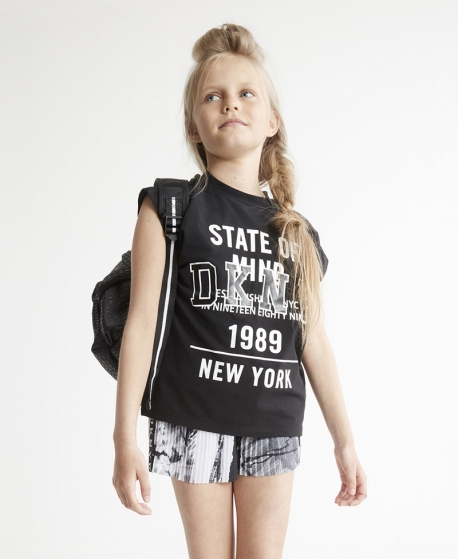 Camiseta Niña DKNY Negra 1989