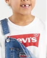 Camiseta Niños LEVIS Blanca Logo