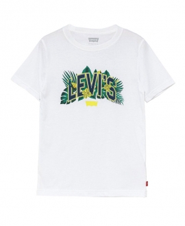 Camiseta Niños LEVIS Blanca Tropical (de 3A a 8A)