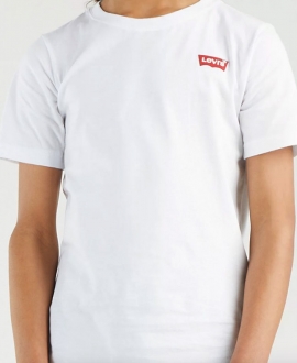 Camiseta Niños LEVIS Logo Blanca (de 10A a 16A)
