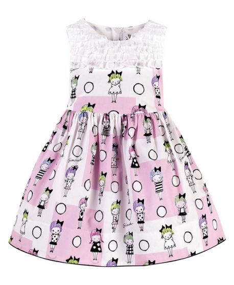 Vestido Simonetta Niña Estampado Dibujos