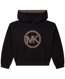 Sudadera Niña MICHAEL KORS Negra Logo MK