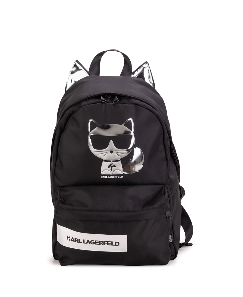 Mochila Ni a KARL LAGERFELD Negra Orejas Ro Infantil