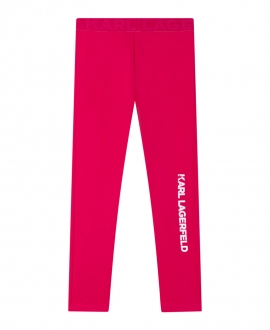 Legging Niña KARL LAGERFELD Rosa Logo