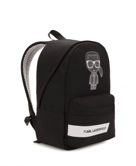 Mochila Niño KARL LAGERFELD Negra Figura Karl