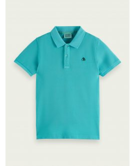 Polo Niño SCOTCH AND SODA Piqué Aqua