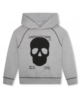Sudadera Niño ZADIG ET VOLTAIRE Capucha Gris