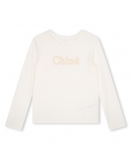 Camiseta Niña CHLOÉ Blanco Roto