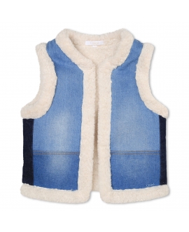 Chaleco Niña CHLOÉ Denim Blue