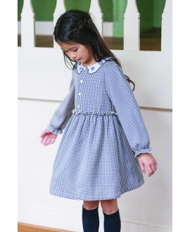 Vestido Niña TARTINE ET CHOCOLAT Cuello Peter Pan Bordado
