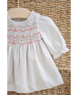 Vestido Bebé Niña TARTINE ET CHOCOLAT Mini Vichy Bordado