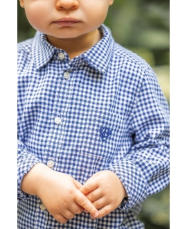 Camisa Bebé Niño TARTINE ET CHOCOLAT Cuadro Azulón