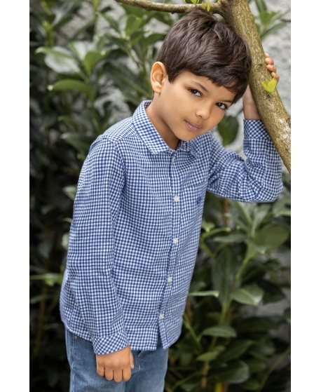 Camisa Niño TARTINE ET CHOCOLAT Vichy Azul