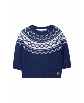 Jersey Bebé Niño TARTINE ET CHOCOLAT Azul Jacquard
