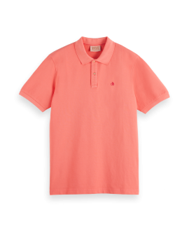 Polo Pique SCOTCH AND SODA Garment Dyed Coral