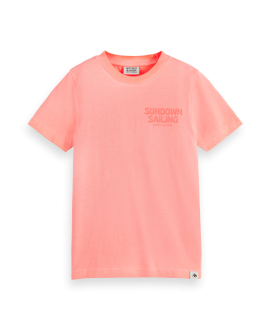 Camiseta Niño SCOTCH AND SODA Neon Coral