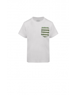 Camiseta Niño BOMBOOGIE Bolsillo Rayas Verde