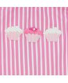 Vestido Lycra Al Agua Patos Rayas Rosa