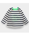 Sudadera Bebé Niño BE MORE Rayas Marino