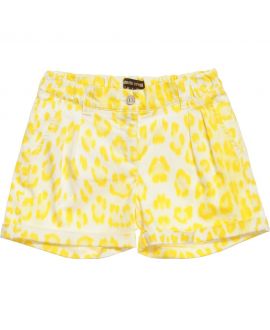 Short Roberto Cavalli Niña Leopardo Amarillo