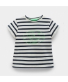 Camiseta Niño BE MORE Rayas Azules